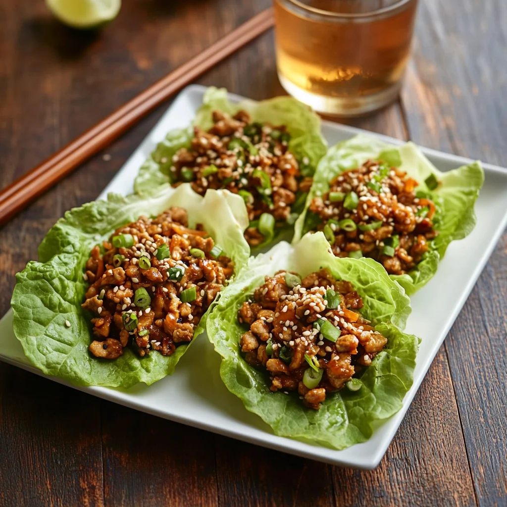 PF Chang’s lettuce wraps served with herbal tea