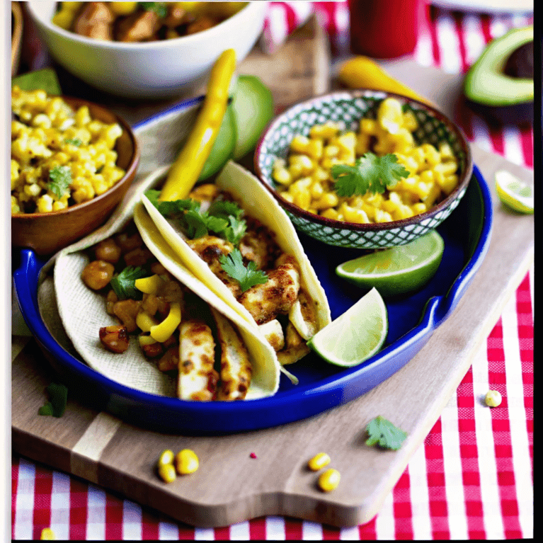 Chicken tacos with tender grilled chicken, fresh toppings, and a mix of flavorful seasonings in soft tortillas.