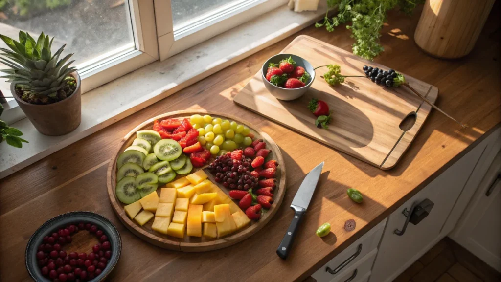 A guide comparing the costs of homemade vs. store-bought party platters, offering tips to save money while creating a fresh, customized display.