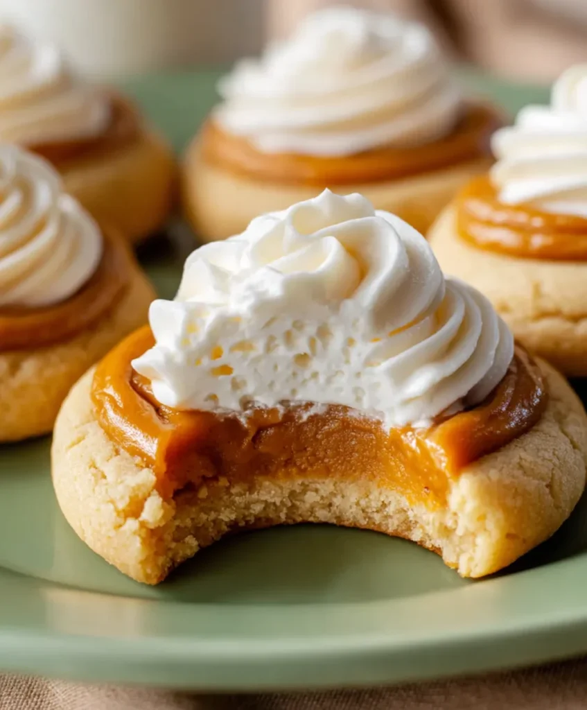 Close-up recipe shot of Pumpkin Pie Cookie Treats