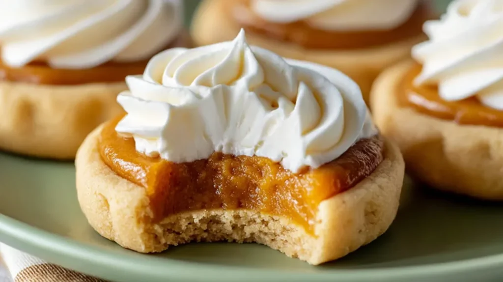 Featured image of Pumpkin Pie Cookie Treats with warm fall spices
