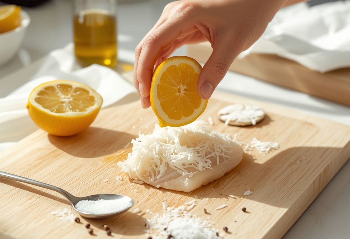 Coconut Lemon Cod - Process or ingredients