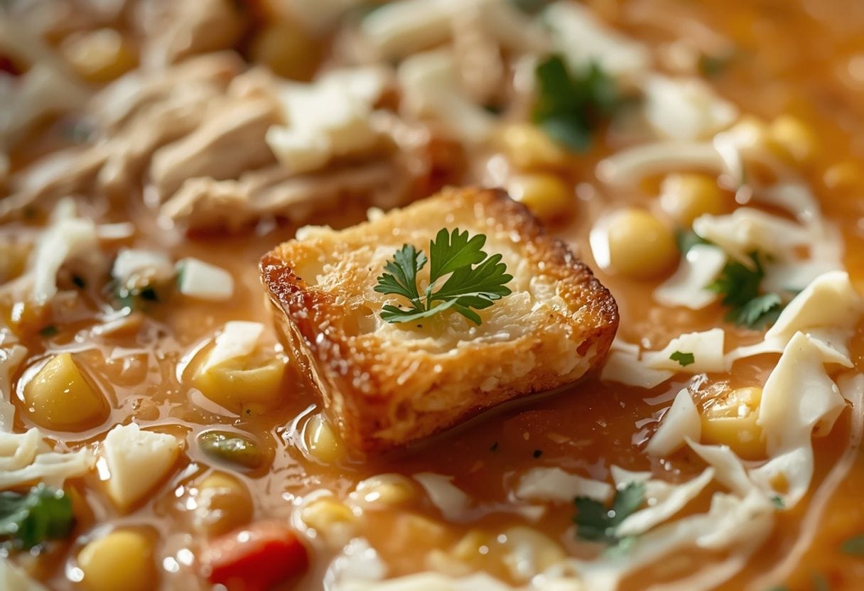 Savory Chicken Enchilada Soup - Detail or variation