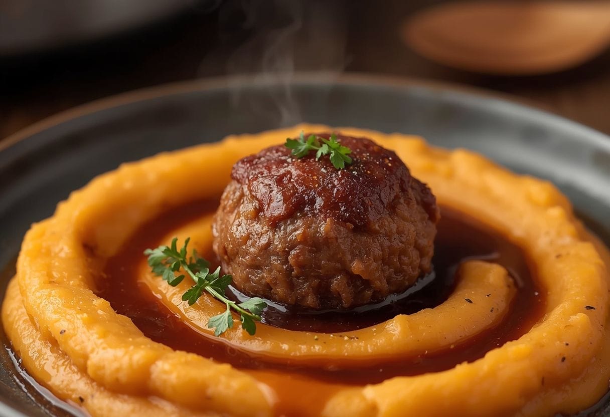 Slow Cooker Salisbury Meatballs - Detail or variation