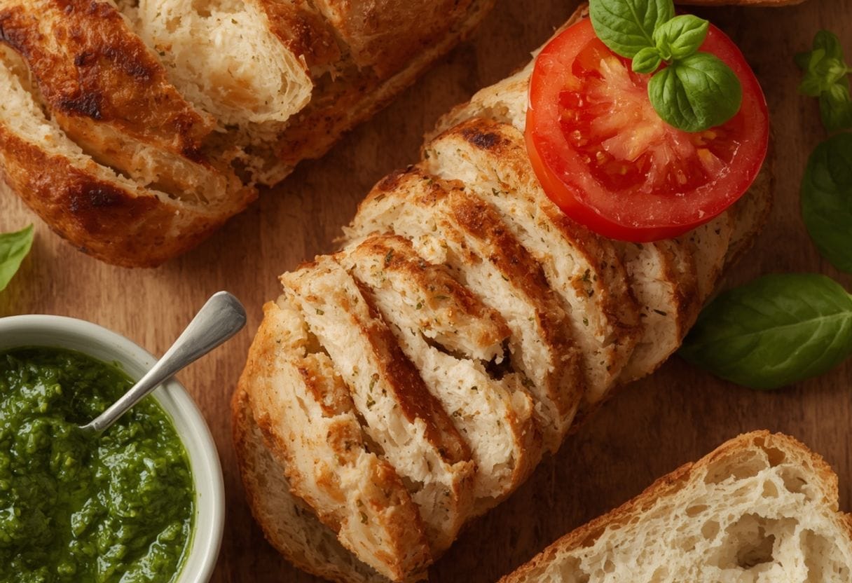 pesto chicken sandwich - Detail or variation