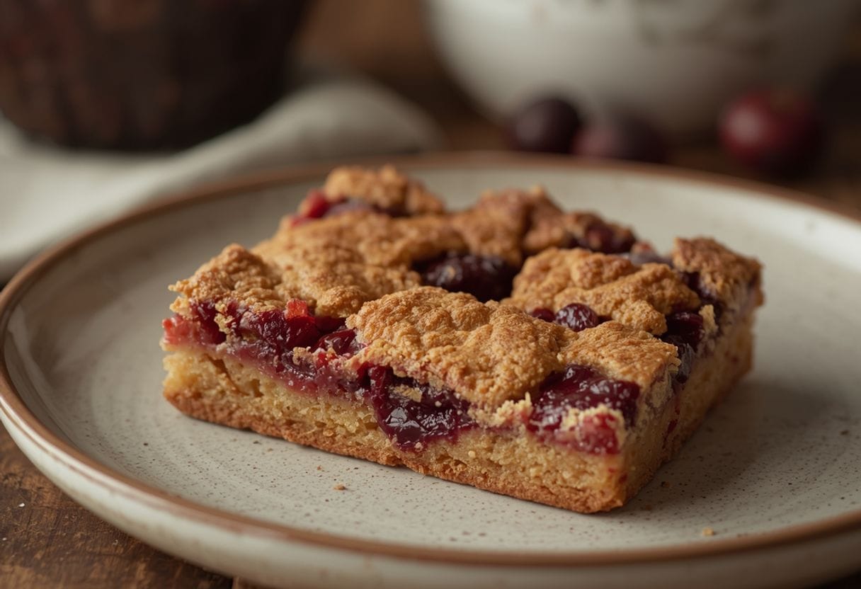 festive cranberry bars - Detail or variation