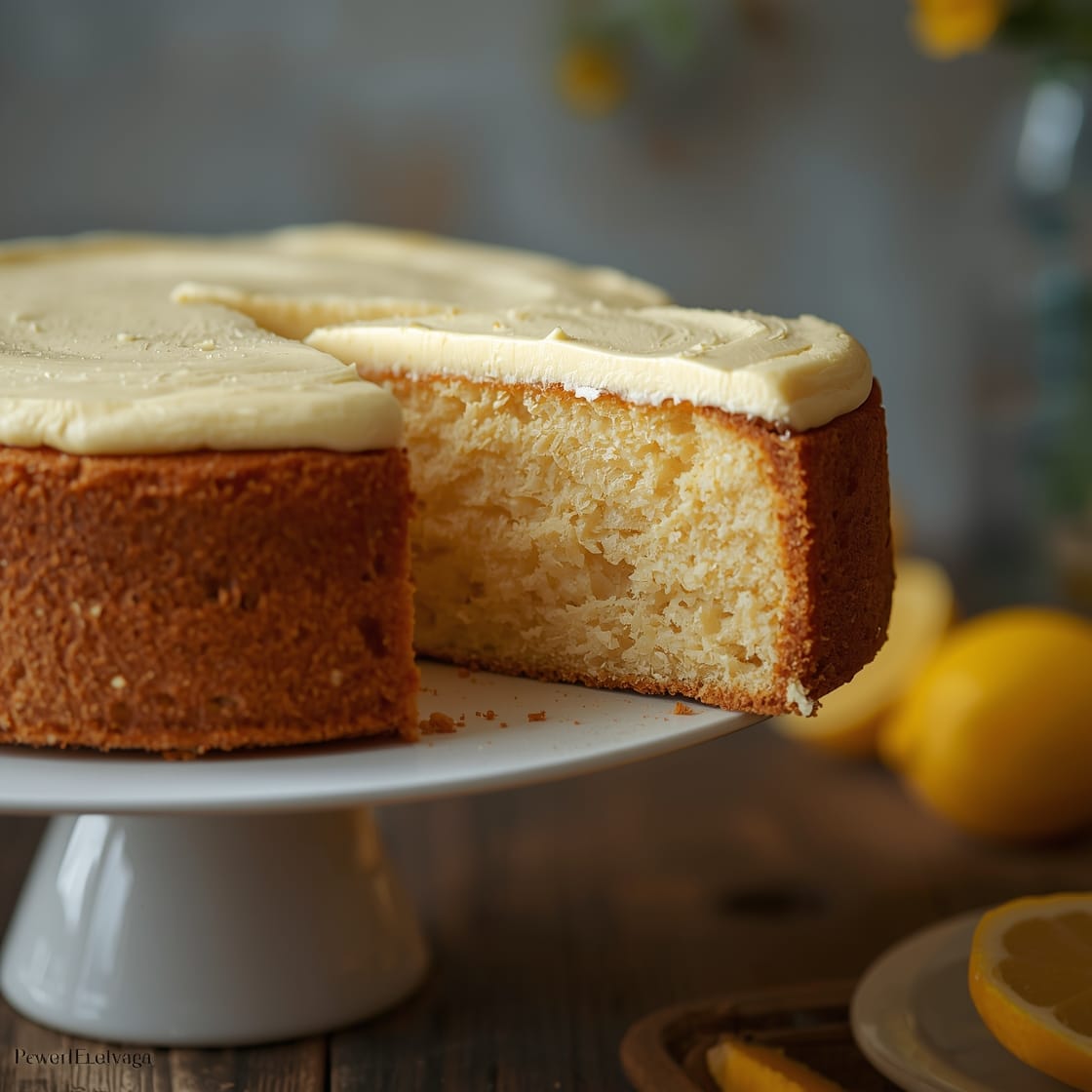 lemon cream cheese cake - Detail or variation