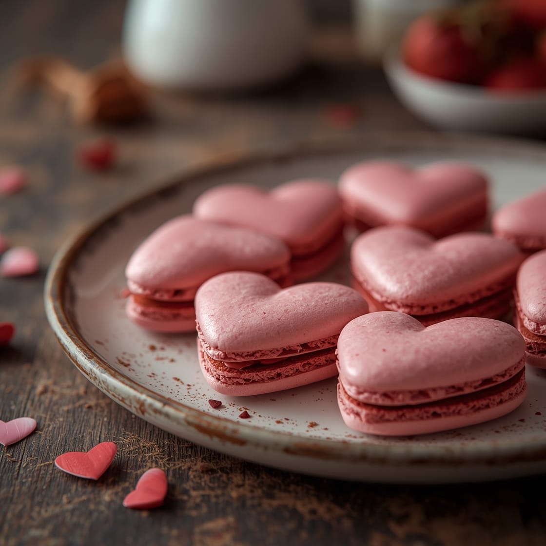 heart macarons valentines - Detail or variation