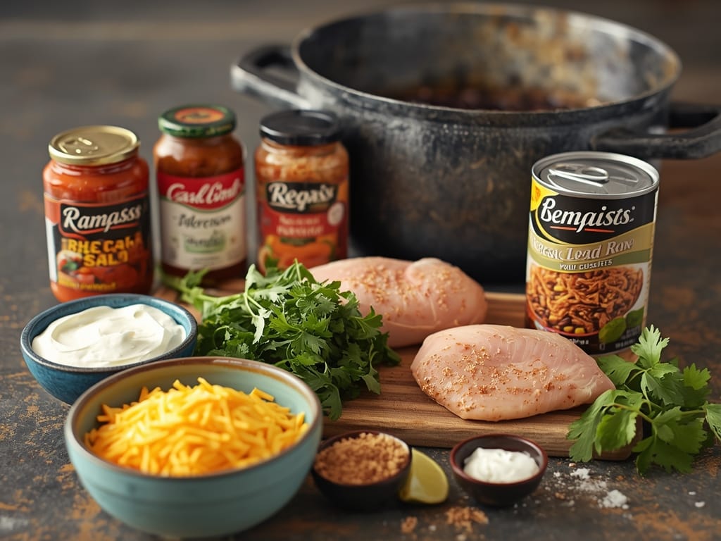 baked salsa chicken - Process or ingredients