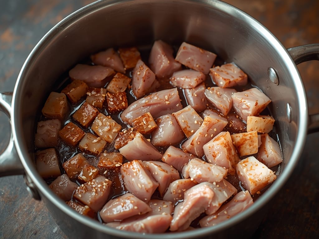 hibachi style chicken - Process or ingredients