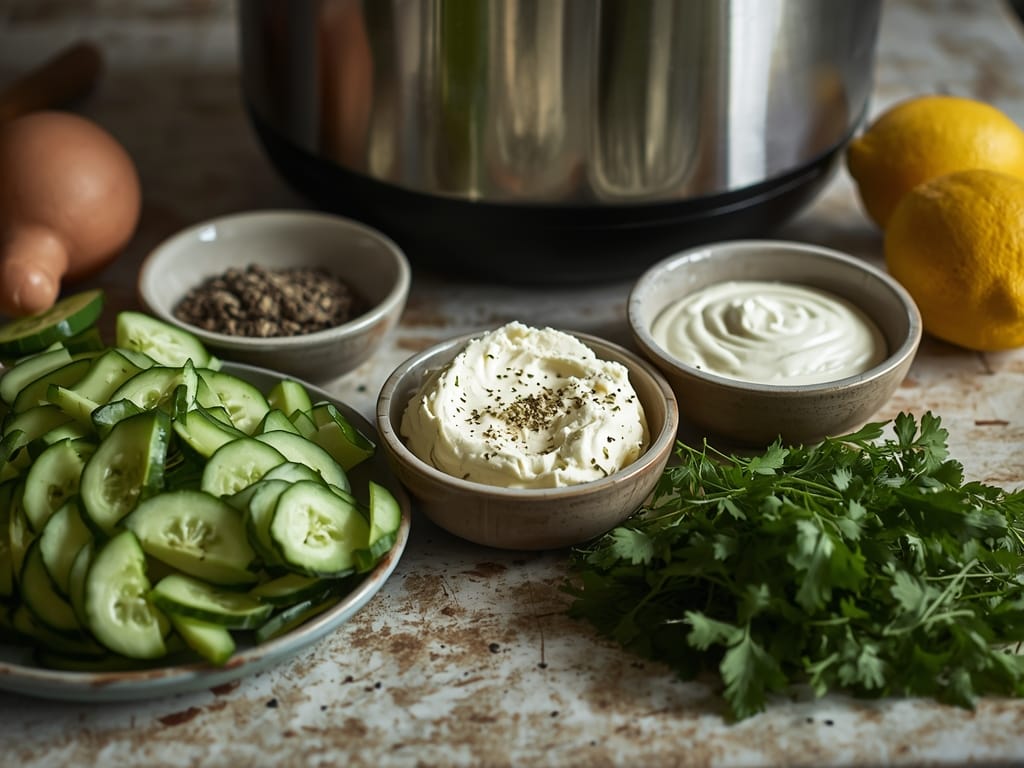 keto cucumber snack bites - Process or ingredients