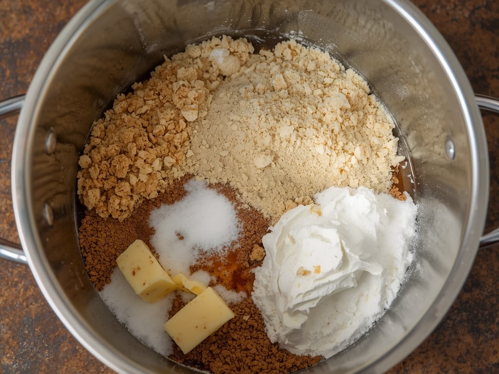 Green Velvet Cheesecake Squares - Process or ingredients