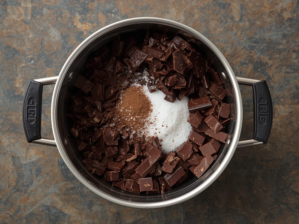 mint chocolate bark - Process or ingredients