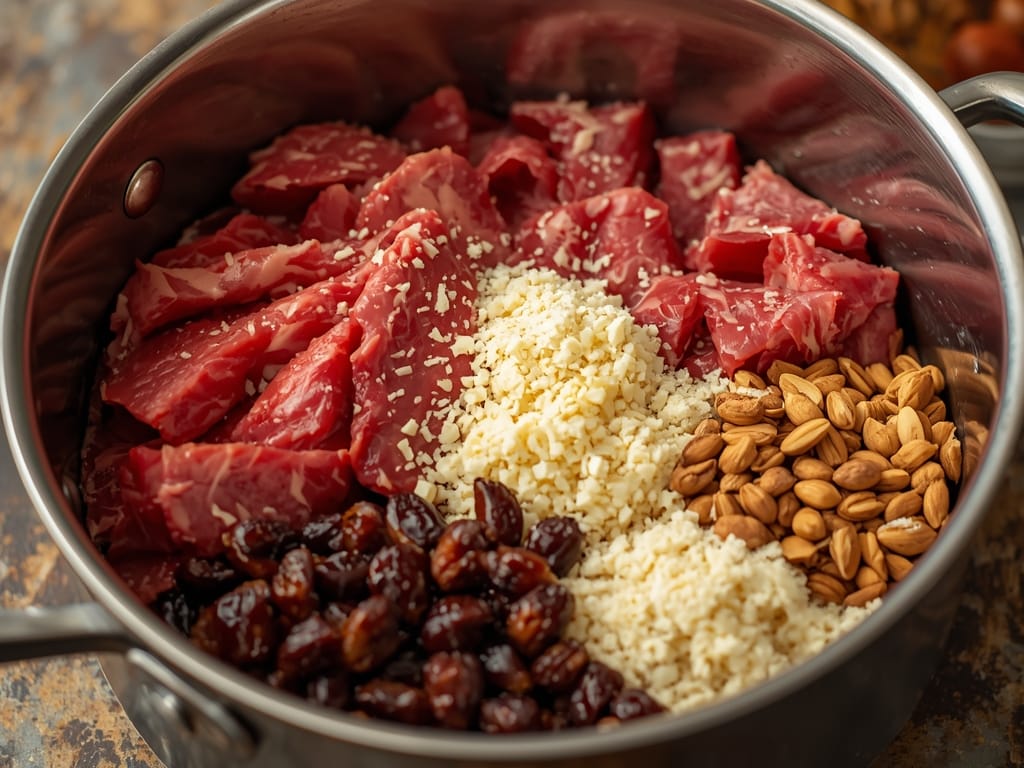 Sicilian beef braciole - Process or ingredients