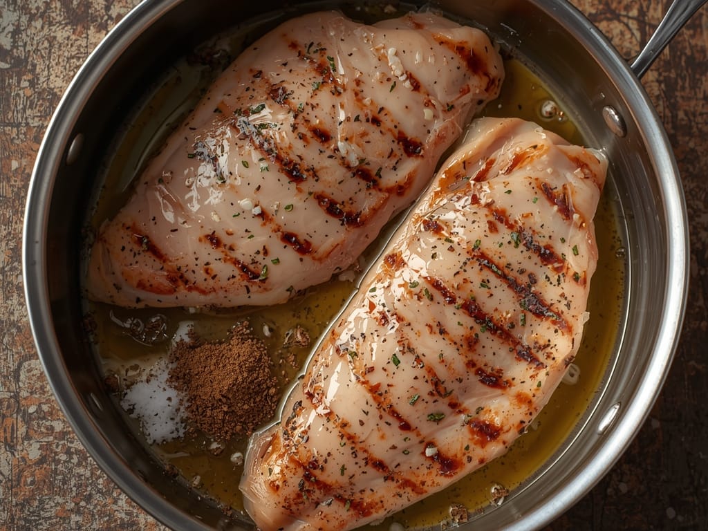 grilled chicken caesar sandwich - Process or ingredients