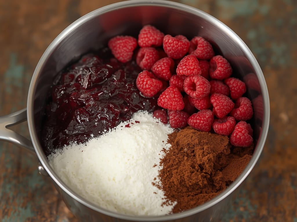 romantic layered trifle - Process or ingredients