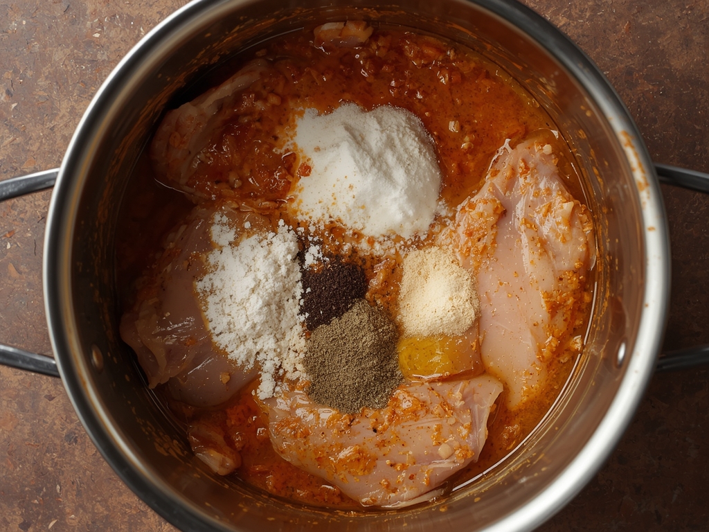 creamy marsala chicken - Process or ingredients