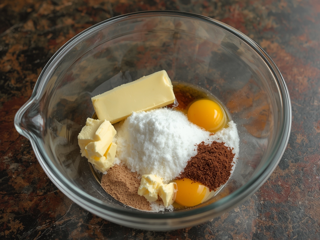 buttery chocolate spritz - Process or ingredients