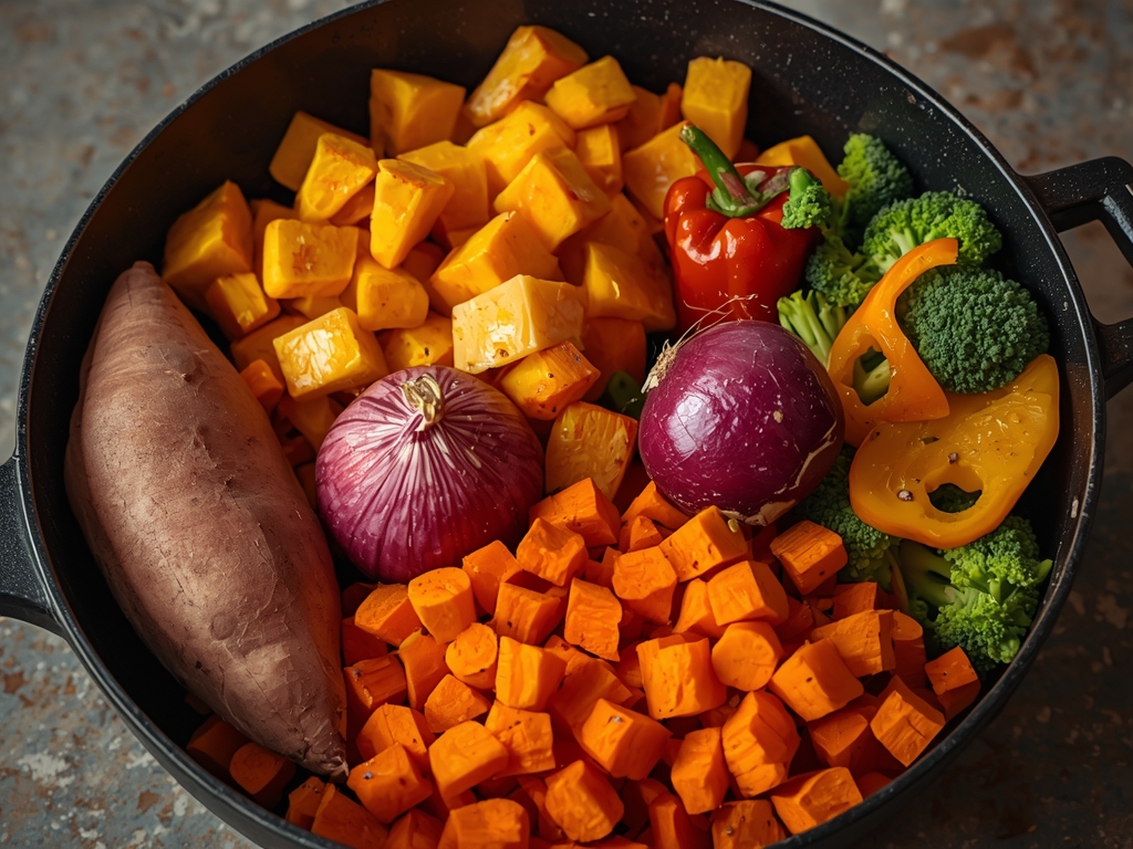 Perfectly Roasted Oven Vegetables - Process or ingredients