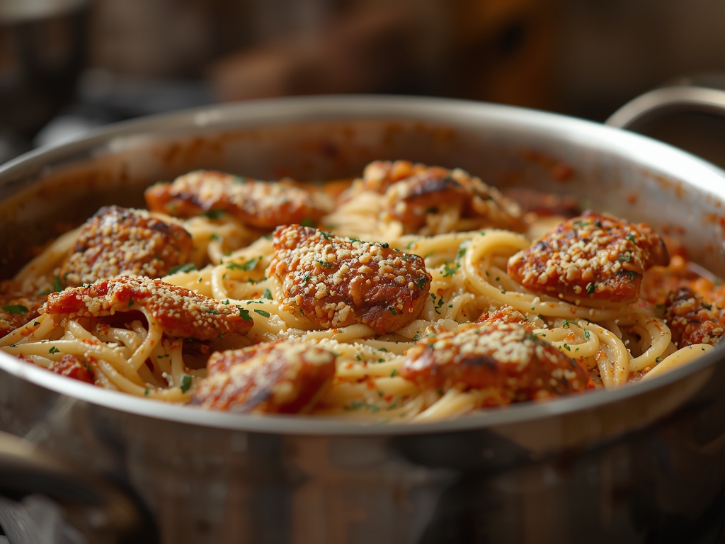 protein packed spaghetti bake - Detail or variation