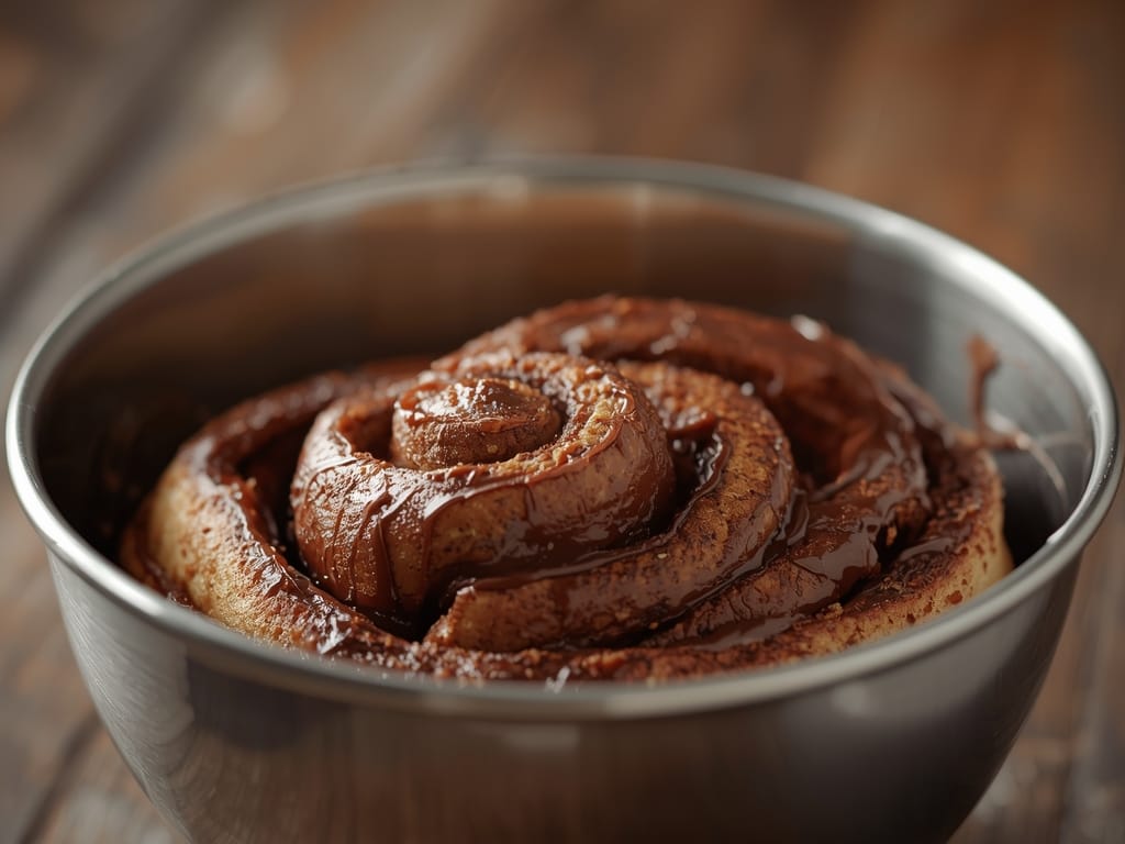 chocolate swirl cinnamon rolls - Detail or variation
