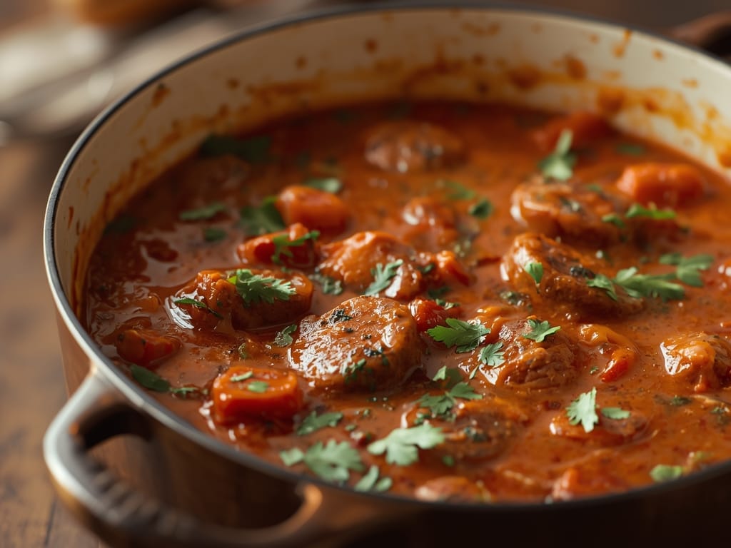 creamy Tuscan sausage soup - Detail or variation