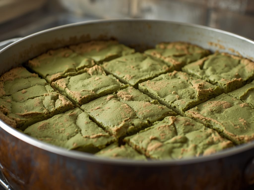 Green Velvet Cheesecake Squares - Detail or variation