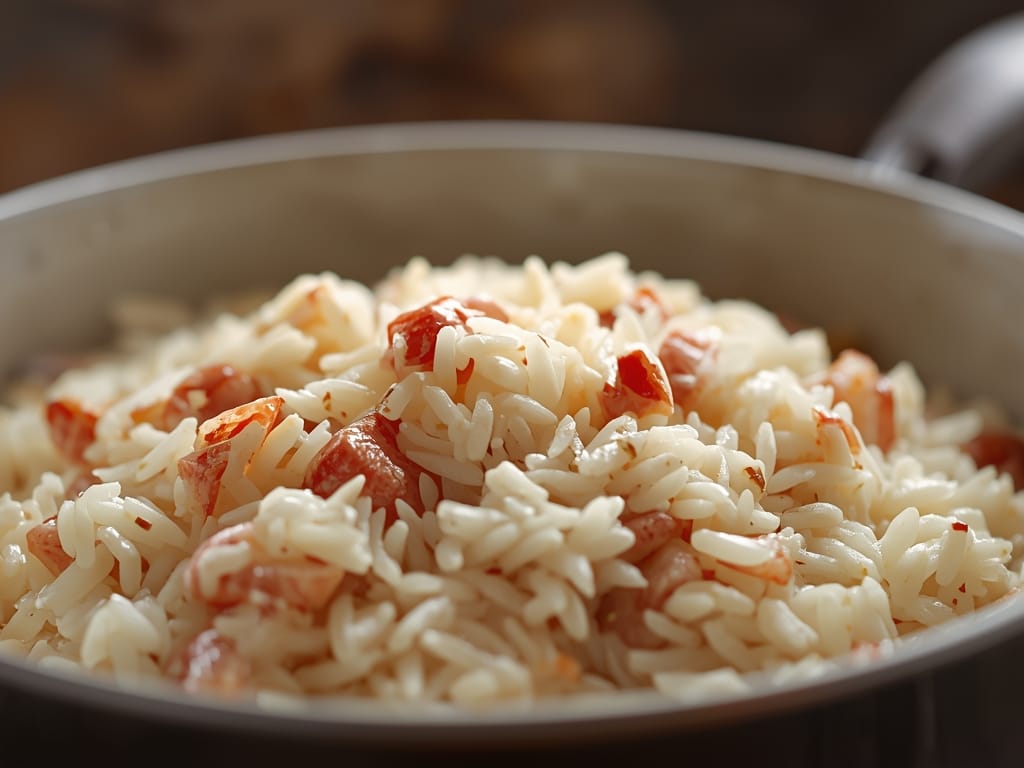 creamy lobster rice - Detail or variation