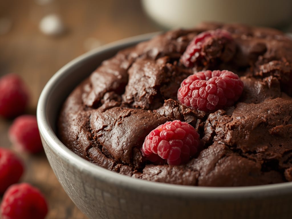 raspberry chocolate skillet cookie - Detail or variation