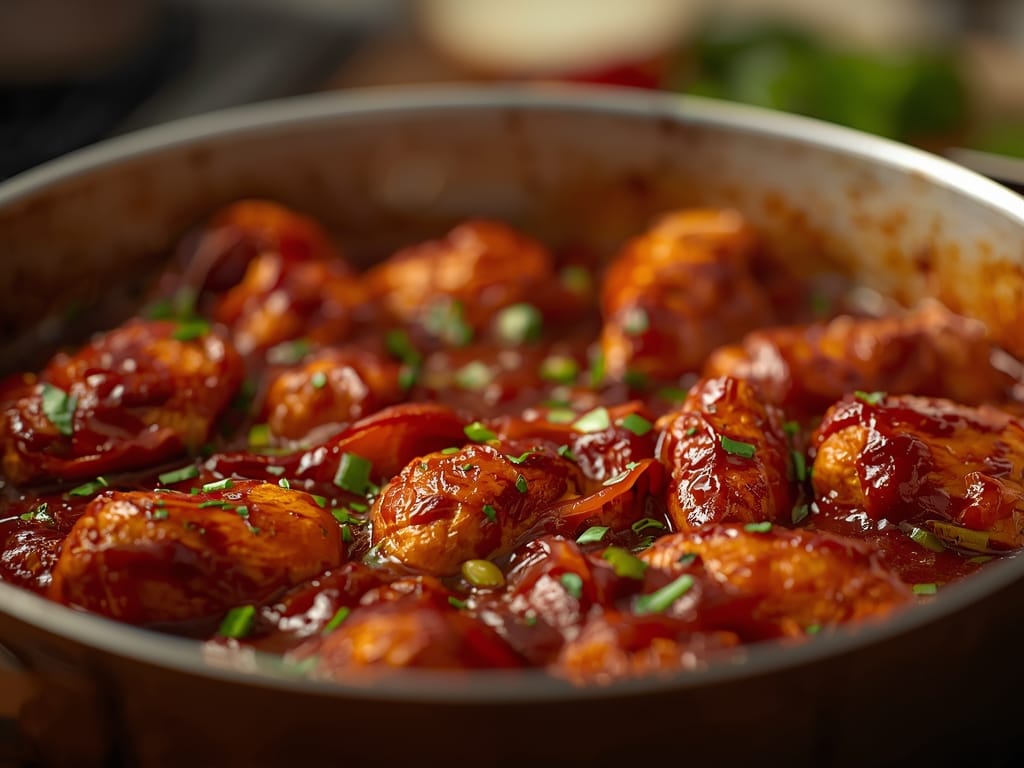 saucy bbq chicken sandwiches - Detail or variation