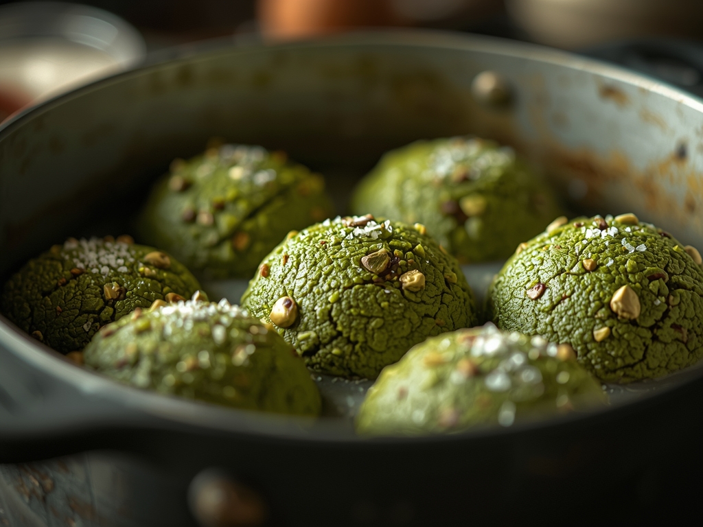 festive green desserts - Detail or variation