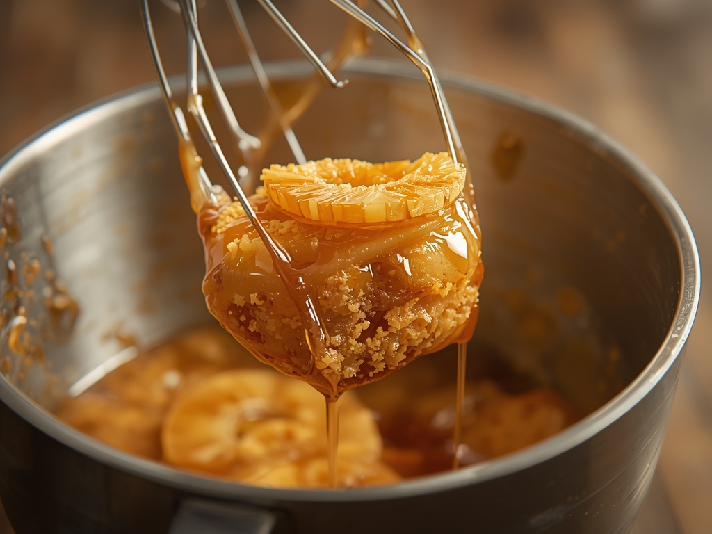 caramelized pineapple cake - Detail or variation