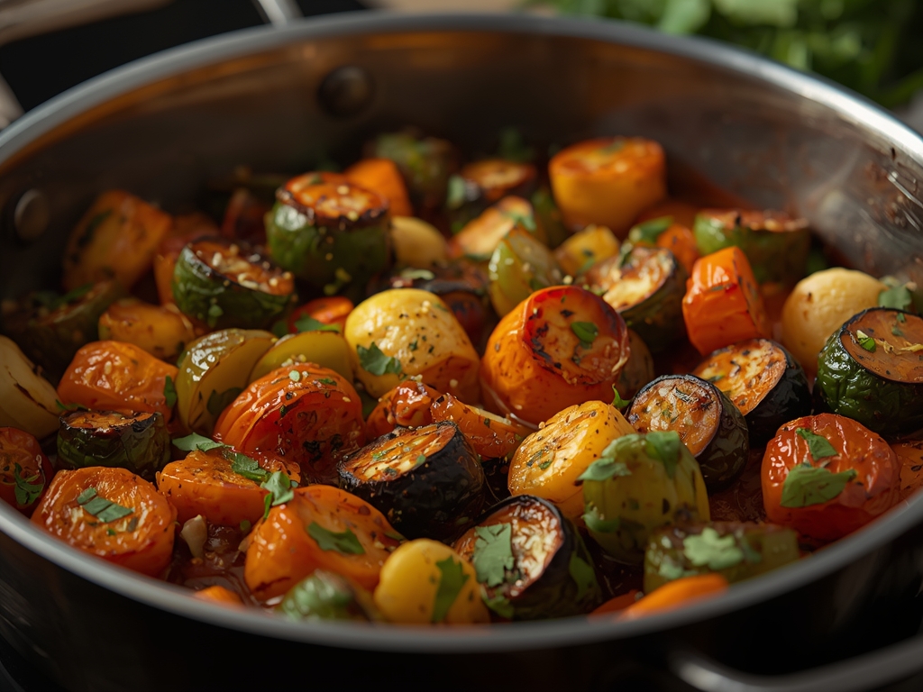 Roasted Seasonal Spring Vegetables - Detail or variation