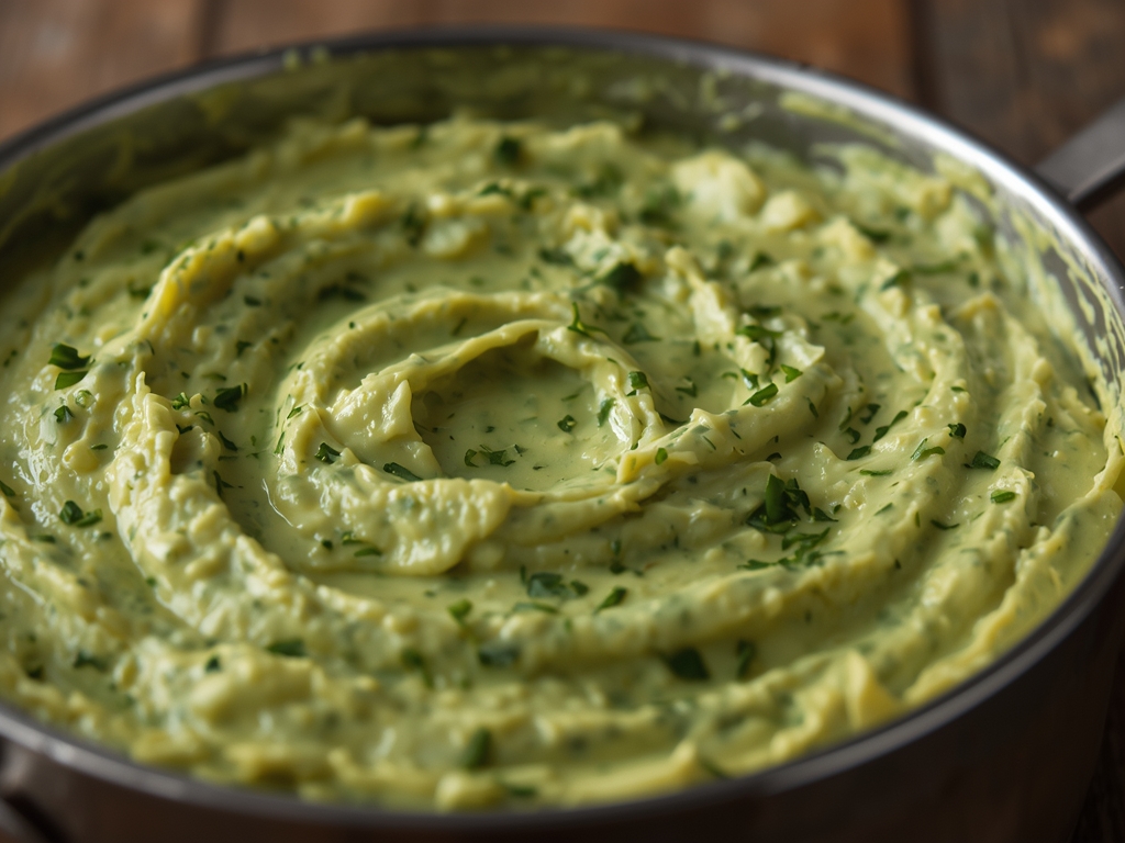 creamy avocado herb dip - Detail or variation
