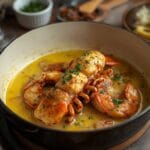 Crunchy sushi bowl with rice, vegetables, protein, and crispy toppings.