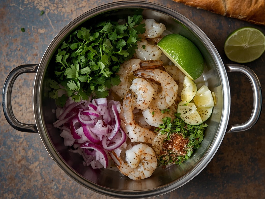 quick shrimp party bites - Process or ingredients