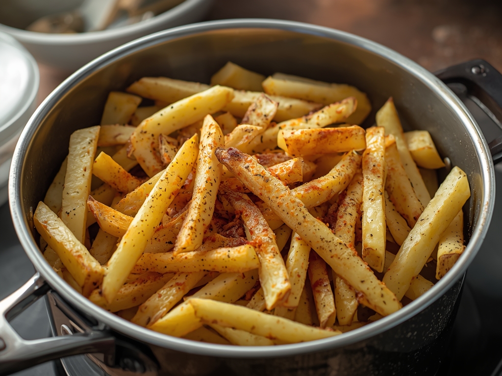 spicy loaded fries - Process or ingredients
