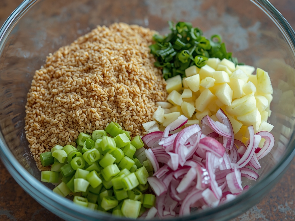 apple quinoa salad - Process or ingredients