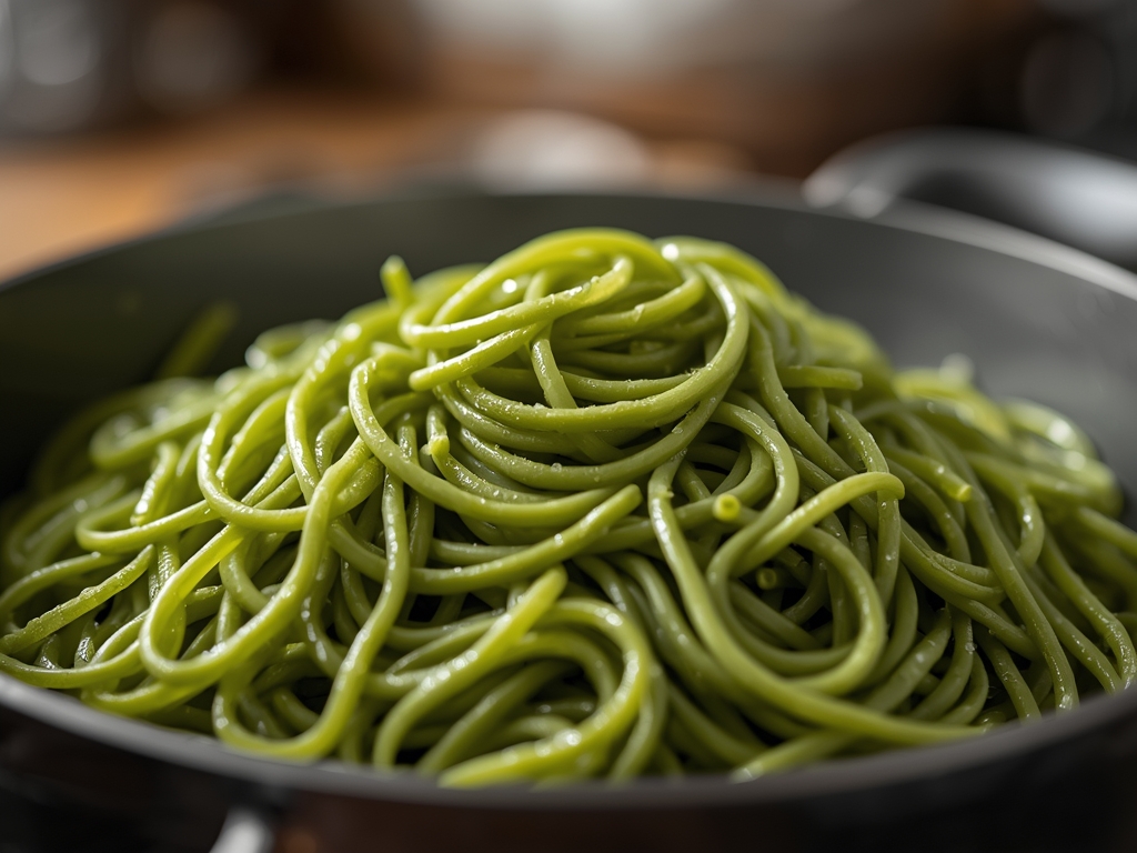 festive green pasta - Detail or variation