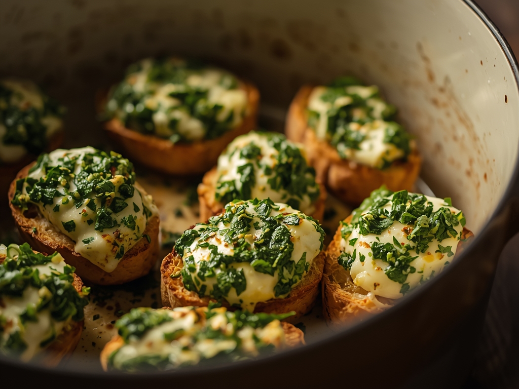 pesto goat cheese crostini - Detail or variation