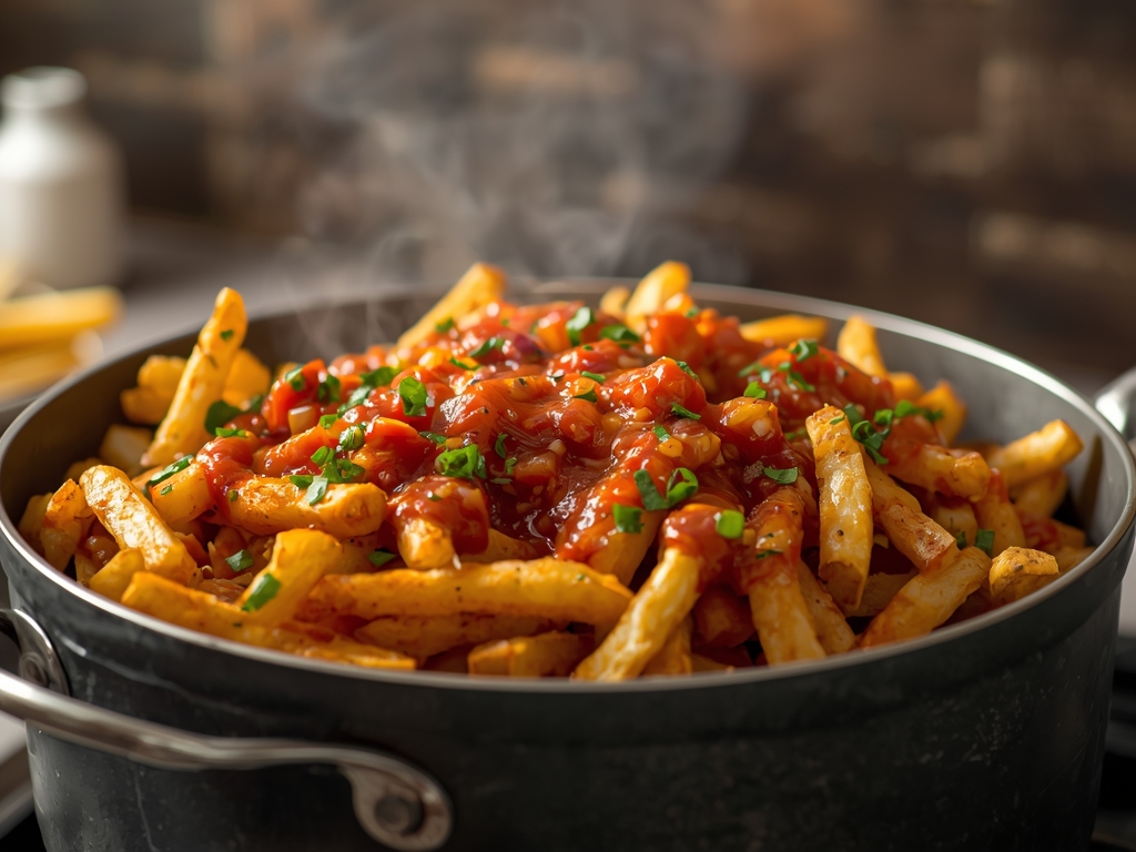 spicy loaded fries - Detail or variation