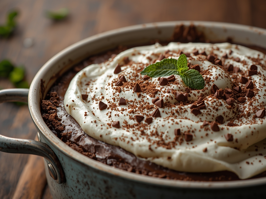 mint chocolate cream pie - Detail or variation