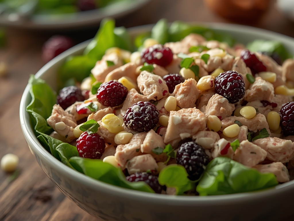 blackberry chicken salad - Detail or variation