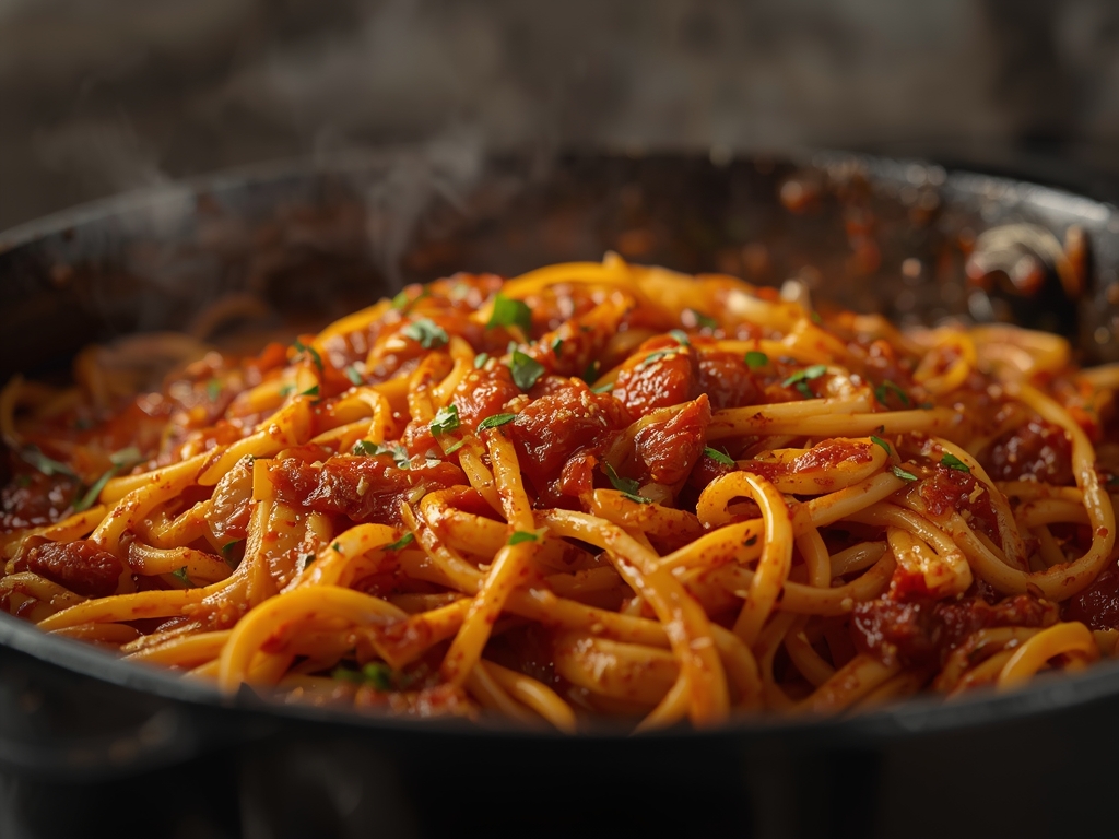 spicy Cajun pasta - Detail or variation