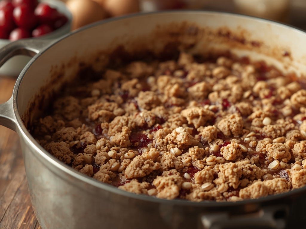 cranberry crumb bars - Detail or variation