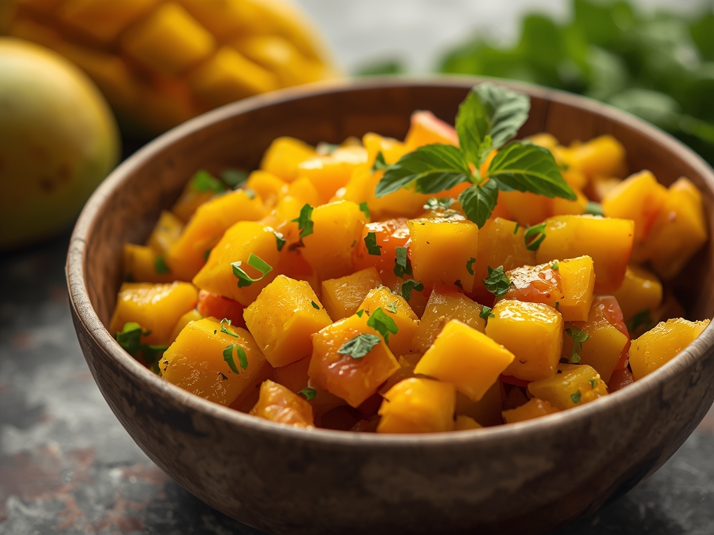 fresh mango salad - Detail or variation