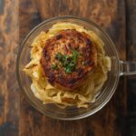 Oven roasted cabbage steaks with caramelized edges on a baking sheet