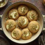 Soft pistachio white chocolate cookies with white chocolate chips and chopped pistachios