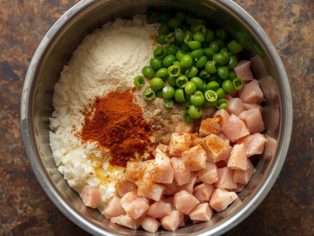 chicken parm cottage cheese bowl - Process or ingredients