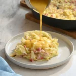Roasted cabbage strips golden baking sheet oven